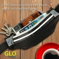 thumbnail image 4 of GreatShield LED Running Pouch Belt, GLO Waterproof 3 Way LED Lighting Outdoor Sports Waist Safety Belt for Biking, Hiking, Jogging, Pocket for iPhone 14 Pro/Pro Max/Plus, Galaxy S10+/S10 5G/S10e/Fold, 4 of 7