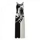 thumbnail image 4 of Vestido de tirantes sin mangas con estampado de cuello redondo a la moda de verano para mujer Pompotops ghjkhdj5521, 4 of 5