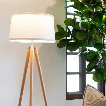 Brightech Emma Modern Home 60 Tall Standing Led Light Tripod Floor Lamp Wood Canada Brightech Emma Modern Home 60 Tall, Tripod Plant Floor Lamp