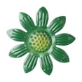 thumbnail image 2 of Metal Flowers Wall Art Decor,Metal Daisy Flower Decoration Hanging Sculpture,Wall Art Gift for Christmas Outside Outdoor Backyard Garden Lawn Balcony （Green）, 2 of 6