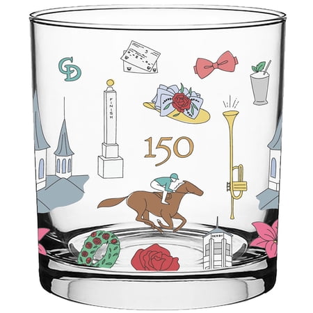 Kentucky Derby 150 10oz. Scattered Rocks Glass