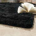 thumbnail image 5 of Paco Home Shag Rug Super Light & Cozy in Black - 5'3" x 7'3" (5'x7'), 5 of 5