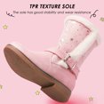 thumbnail image 5 of HARVEST LAND Toddler Girls Boots Mid-Calf Fall Winter Booties for Little Girls With Buckle Pink/Black/Khaki, 5 of 10