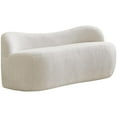 thumbnail image 1 of Flair Cream Boucle Fabric Bench, 1 of 9