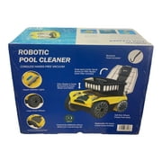 Cordless Robotic Pool Vacuum Cleaner, 3 Levels of Filtration, 180 min Runtime