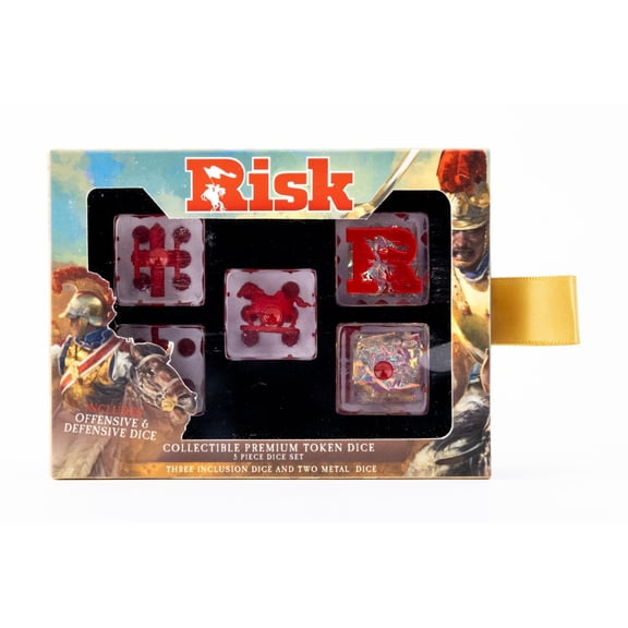 FanRoll by Metallic Dice Games LIC11203 22 mm Risk Dice Set Offense & Defense Dice