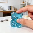 thumbnail image 5 of Gummy Bears Squish Toys, Squeezes Toys, Malt Sugar Bear Stress Ball, Releases Sweet Aroma Through Kneading, Soft Sensory Fidget Bear Toys for Adults Teen Anxiety Relief(Blue), 5 of 7