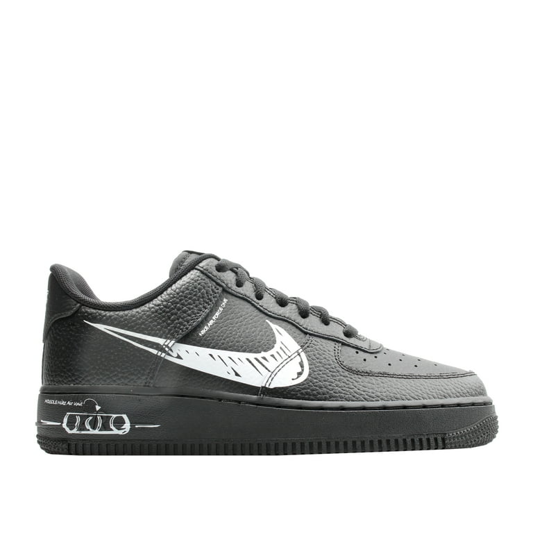 Nike Air Force 1 LV8 Utility Sketch Low Black/White Men's Shoes