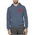 thumbnail image 4 of Txeol Men Dialysis Hoodie with Arm Zipper Full Zip Fleece Jackets Solid Long Sleeve Lightweight Graphic Sweatshirts,Navy,L, 4 of 7