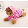 thumbnail image 4 of Impermeable para cachorros con capucha, chaqueta reflectante de PU impermeable para perros y gatos, ropa, 4 of 5