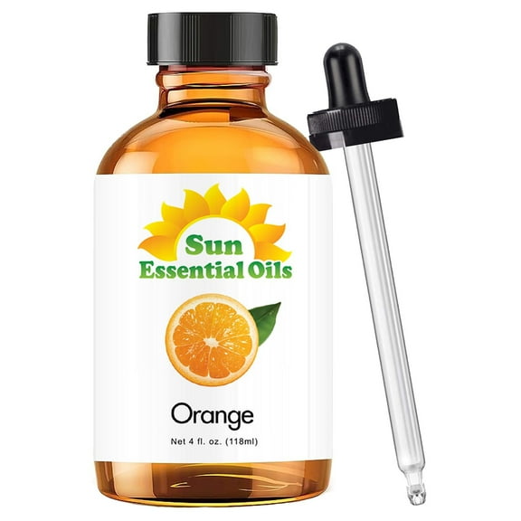 Sun Essential Oils 4oz - Orange (Sweet) Essential Oil - 4 Fluid Ounces