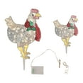 thumbnail image 2 of Luminous Chicken, Colorful Light Easy To Install Weather  Battery Powered Light Up Chicken Decorative Acrylic With Scarf For Yard, 2 of 8