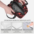 thumbnail image 5 of DouZhe Lunch Bags for Women and Men, Poker Hearts Valentine Pink Prints Reusable Portable Insulated Cooler Waterproof Lunch Tote Bag for Travel Work School Picnic, 5 of 7
