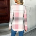 thumbnail image 6 of Craaazy Women's Fashional Print Color Long Sleeve Gifts V-neck Blouses. Long Sleeve Pullover With Button Decoration, 6 of 7