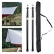 thumbnail image 3 of Espesar aleación de aluminio carpa poste ajustable carpa soporte varilla playa refugio lona Negro Zulema Poste de tienda de lona, 3 of 7