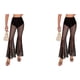 thumbnail image 1 of Pantalones largos de encaje transparentes Sonducket estilo gótico mujer Pierna ancha S M L Blanco Negro, 1 of 6