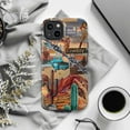 thumbnail image 6 of Arizona Desert Cowboy Collage Phone Case, Vintage Rodeo Cactus and Western Truck Artistic iPhone Cover, Retro Protective Case for iPhone 17 16 15 14 13 12 11 Plus Pro Max Mini, 6 of 6