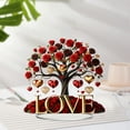 thumbnail image 5 of Valentines Day Acrylic Rose Tree with Heart Ornaments for Wedding and Home Table Decorations, 5 of 7