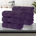 thumbnail image 2 of Superior Zero Twist Cotton Hand Towel Set of 6, Grape Seed, 2 of 11