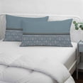 thumbnail image 3 of Boho Blue Flower Pillow Covers, Linen Long Throw Pillow Case, Abstract Bohemia Pesley Floral Holiday Pillow Protector Decorative Cushion Cover for Living Room/Bedroom 24" x 36", 3 of 8