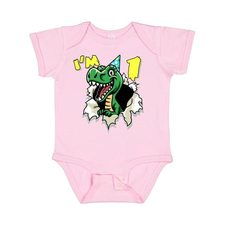 

Inktastic I m One Dinosaur Gift Baby Boy or Baby Girl Bodysuit