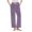 Pink, variant on SwiftWear Cozy Striped Lounge Pants for Women - Plush Flannel Sleepwear & Loungewear, Relaxed Fit with Adjustable Waist & Pocket Home Comfort Pajama Pants Black