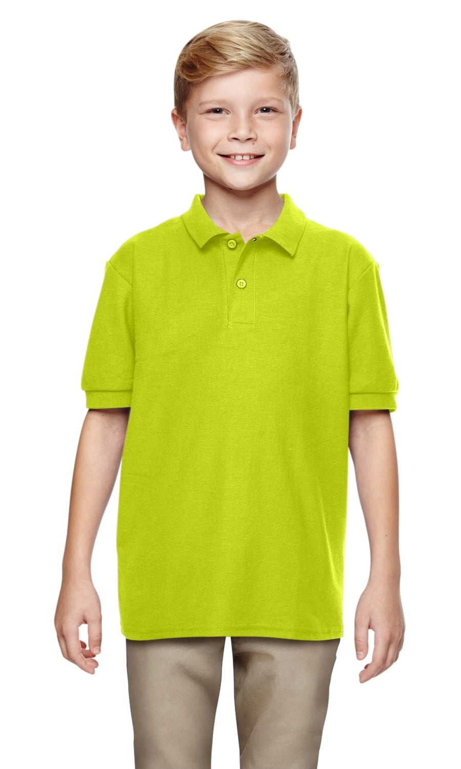 White Instant Savings of 5/% /& More Product of Brand Gildan Youth DryBlend 63 oz Double Piqu/é Polo Shirt XS -