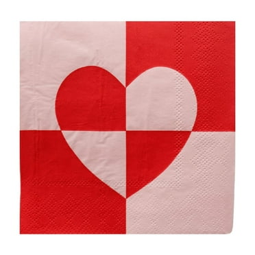 CHECK MATE HEART SMALL NAPKINS
