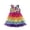 Multicolor, variant on Dress For Girls Short Sleeve Tutu Party Wedding Birthdayes Girls Clothes Size 4-5T