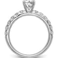 thumbnail image 3 of 14kw Lab Grown Dia VS/SI Colorless Peg Set Engagement Ring, 3 of 6