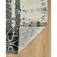 thumbnail image 2 of Linon Home Decor Elixir Area Rug Collection, Gray and Garnet, 2' x 3', 2 of 5