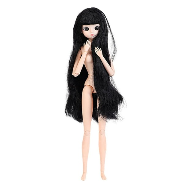 Flexible 26 Muñeca Articuda Chica Cuerpo Desnudo con Maquilje para El Cabello Hugo Cuerpo de muñecas BJD