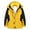 Yellow#1, variant on Spring Saving GaThRRgYP Men's Hooded Waterproof Jacket,Unisex Long-sleeved Hooded Windproof Waterproof Thickened Outdoor Sports with Pockets Zipper Warm Jacket