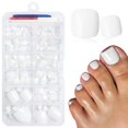 thumbnail image 1 of Set de uñas postizas para pies LuckForever de acrílico blanco, 168 piezas, 1 of 6