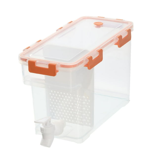 GROWTH TANK Cold Kettle with Faucet Clear Beverage Bucket Water Container Beverage Dispenser 6L