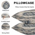 thumbnail image 4 of Navy Blue Boho Outdoor Pillow Covers 16x16 Inch Throw Pillow Covers Set of 2 Waterproof Decorative Pillow Cases Retro Southwestern Ethnic Geometric Cushion Covers for Patio Furniture Garden Couch, 4 of 8