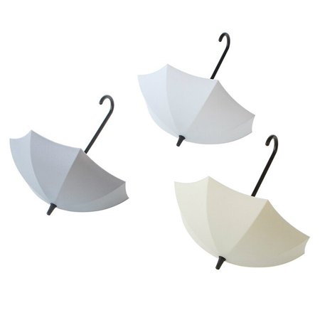 

3pcs/set Key Holder Umbrella Shaped Wall Decor Hooks Free Nail Storage Hooks Door Wall Mounted Adhesive Hanger