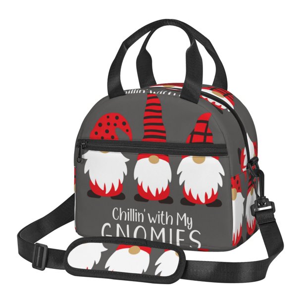 Disketp Chillin with My Gonme Lonchera Térmica para Mujer y Hombre, Bolsa de Almuerzo Reutilizable e Impermeable para Trabajo, Viajes y Picnic