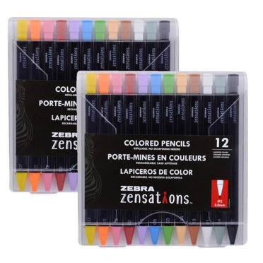 Zebra Zensations Colored Mechanical Pencil Set, 24-Colors - Walmart.com