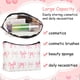 thumbnail image 4 of Set de bolsas de maquillaje Yeyeplum Cute Bow Pink para cosméticos, 6 unidades, 4 of 7