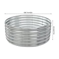 thumbnail image 2 of Outsunny Garden Bed Galvanized Sheet Planter Box Easy Setup for Garden, Sliver, 2 of 14
