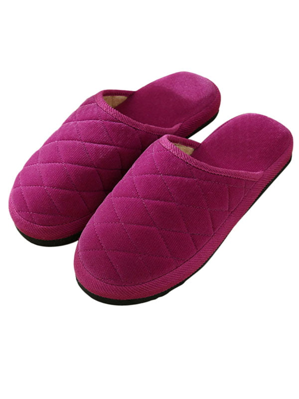 Easyflower Available Perfect Female Winter Indoor Couple Home Thick Bottom Non-Slip Home Waterproof Warm Cotton Slippers Spring and Autumn Color :, Size : 1