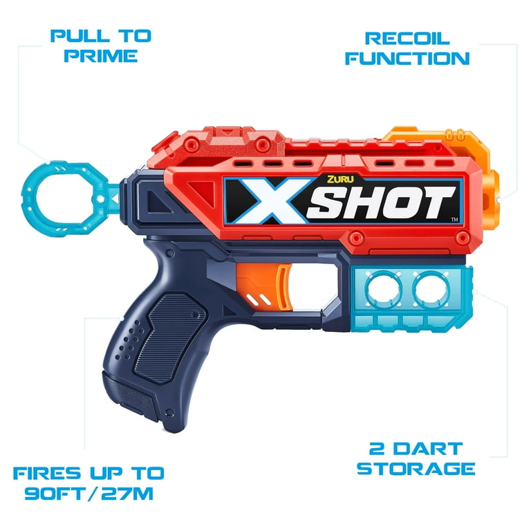 XSHOT Excel Double Kickback Double Reflex 6 Dart Blaster Combo