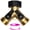 Black, variant on AOVOX Y-Type 2-Way Brass Ball Valve, 3/4 Inch Heavy Duty Water Diverter with Independent Shutoff.
