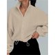 thumbnail image 4 of Cárdigan con cremallera y cuello levantado para mujer, sudadera holgada de Color sólido, ropa de abrigo gruesa, estilo deportivo, Otoño e Invierno, 4 of 4