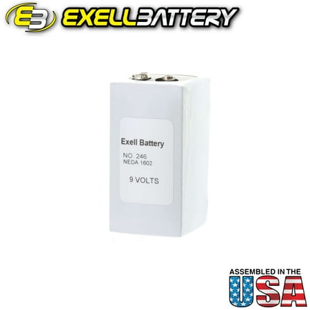 UPC 819891010025 product image for Exell 246 Alkaline 9V Battery NEDA 1602, PP6,TR6 Replaces Eveready 246 | upcitemdb.com