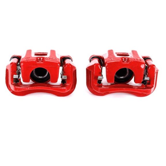 Power Stop Rear Pair of Red Powder Coated Calipers S2904 Fits 2006 Toyota Highlander
