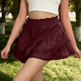 thumbnail image 4 of SwiftWear Women's Flowy Shorts Boho Ruffle Tiered Skorts High Waist Mini Skirt with Built in Liner for Beach Golf Tennis Workout Casual Summer Wear, 4 of 8