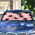 thumbnail image 4 of Universal Fit Accordion Auto Sunshade Windshield Sunshade 53'' x 23.5'' Black Cat Wearing A Witch Hat, 4 of 8