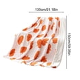 thumbnail image 3 of Donemore Pumpkin Plush Throw Blanket Soft Cozy Fall, Warm Sherpa Fleece Sofa Bed Cover for Autumn, Holiday Themed Blanket for Couch Living Room, Lightweight Microfiber, 3 of 6